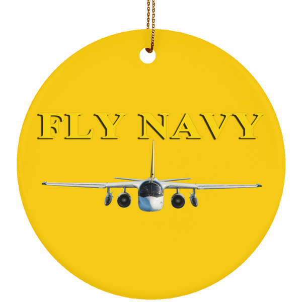 Fly Navy S-3 4 Ornament – Circle