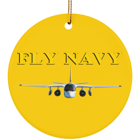 Fly Navy S-3 4 Ornament – Circle