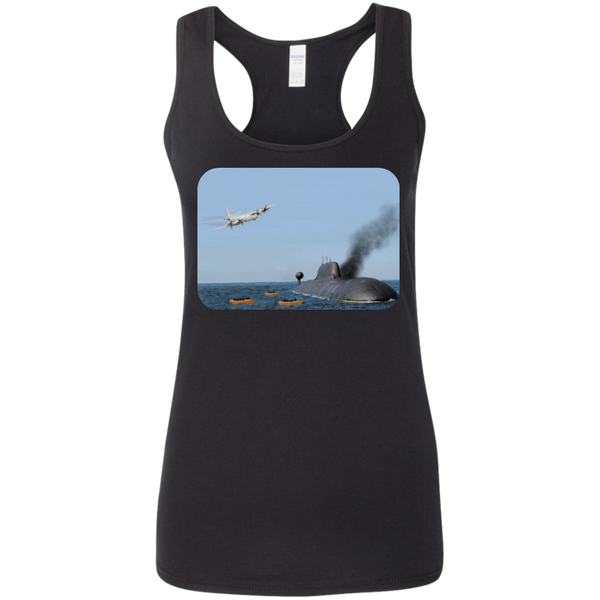 Abandon Ship Ladies' Softstyle Racerback Tank