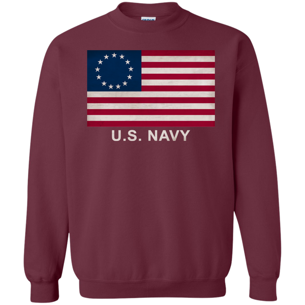 Betsy Ross USN 2 Crewneck Pullover Sweatshirt