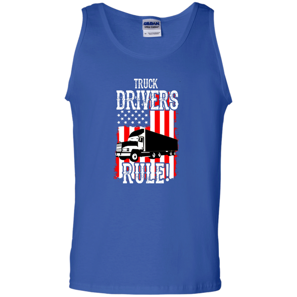 Truck Drivers Rule Cotton Tank Top