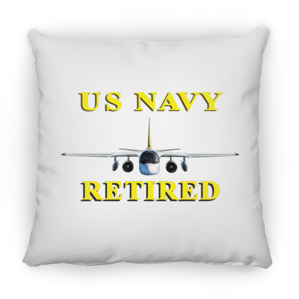 Navy Retired 2 Pillow - Square - 16x16