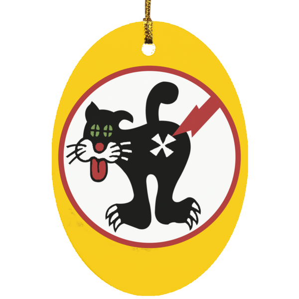 Duty Cat 1 Ornament - Oval