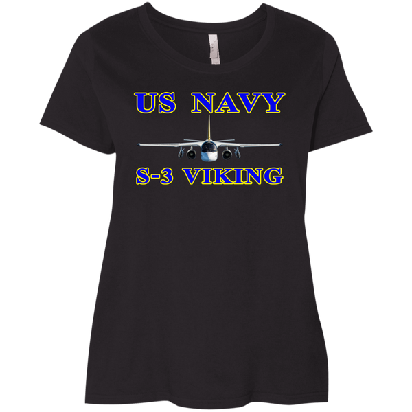 US Navy S-3 1 Ladies' Curvy T-Shirt