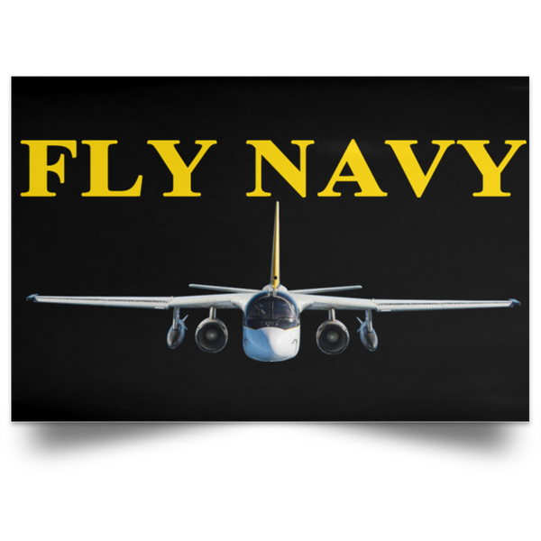 Fly Navy S-3 4 Poster – Landscape