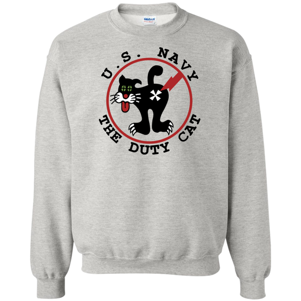 Duty Cat 4 Printed Crewneck Pullover Sweatshirt