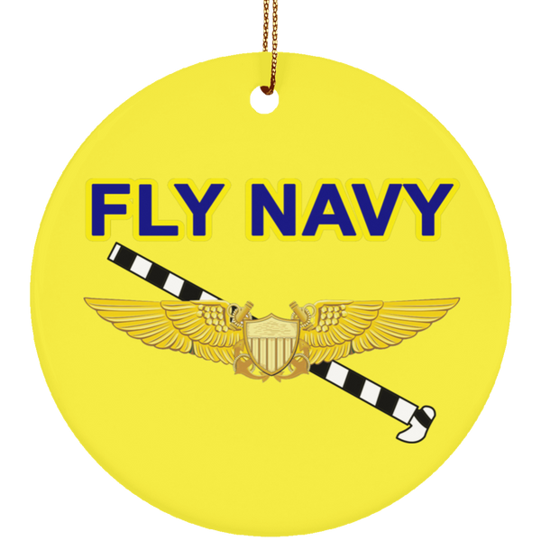 Fly Navy Tailhook 3 Ornament - Circle