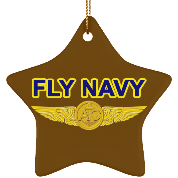 Fly Navy Aircrew Ornament - Star