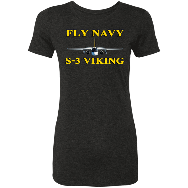 Fly Navy S-3 3 Ladies' Triblend T-Shirt