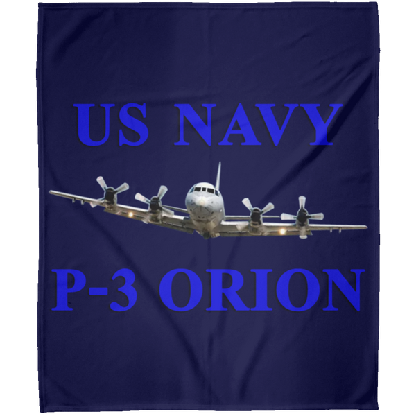 US Navy P-3 1 Blanket - Arctic Fleece Blanket 50x60