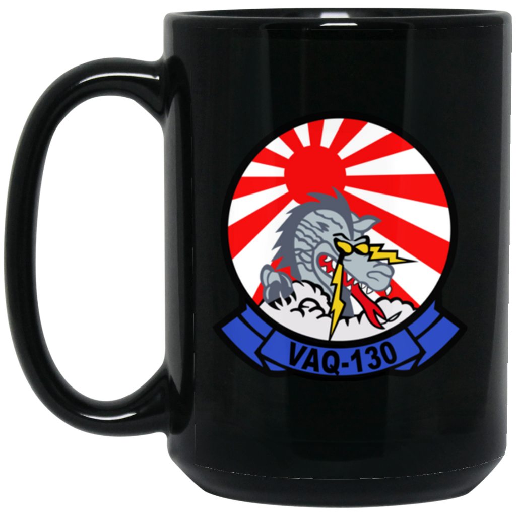 VAQ 130 3 Black Mug - 15oz