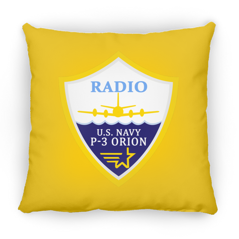 P-3 Orion 3 Radio Pillow - Square - 18x18