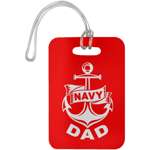 Navy Dad 1 Luggage Bag Tag