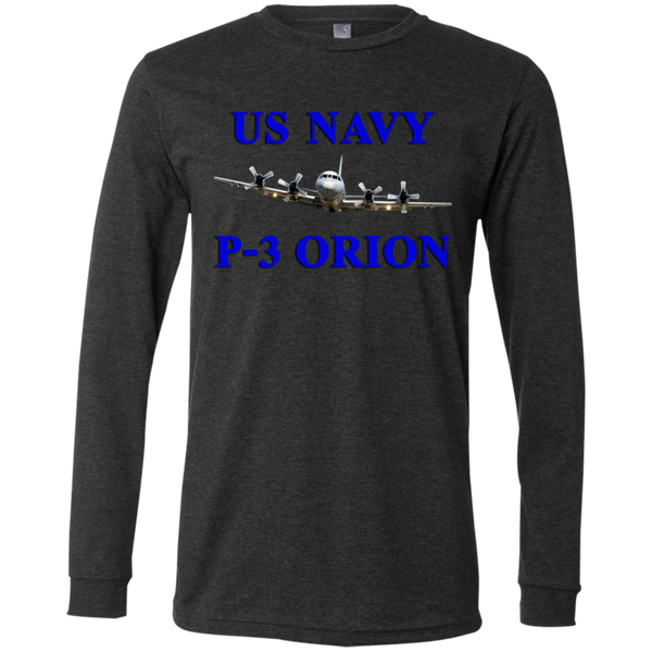 US Navy P-3 1 Jersey LS T-Shirt