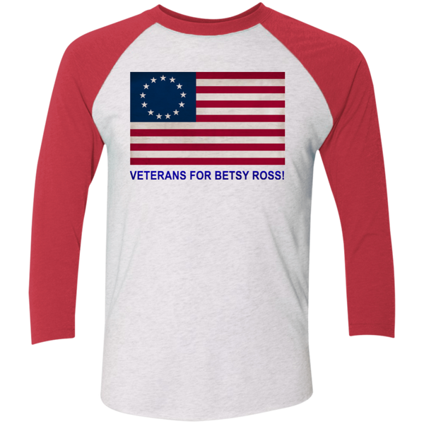 Betsy Ross Vets 1 Baseball Raglan T-Shirt