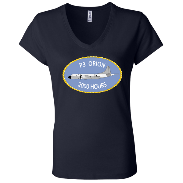 P-3 Orion 9 2000 Ladies Jersey V-Neck T-Shirt