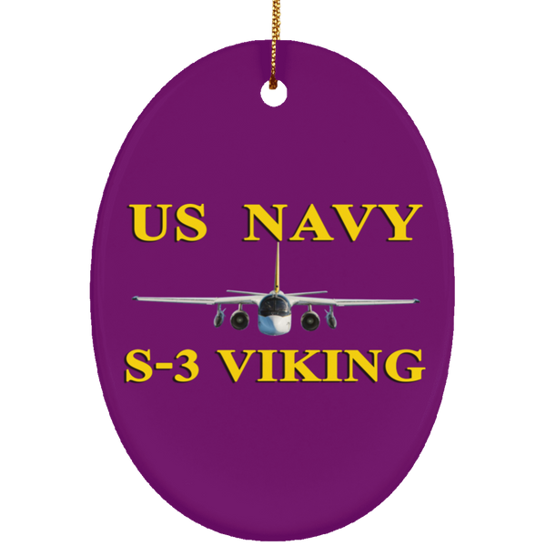 US Navy S-3 3 Ornament - Oval