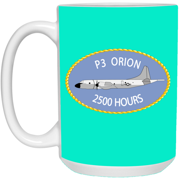 P-3 Orion 9 2500 White Mug - 15oz