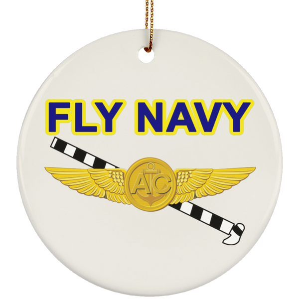 Fly Navy Tailhook 2 Ornament - Circle