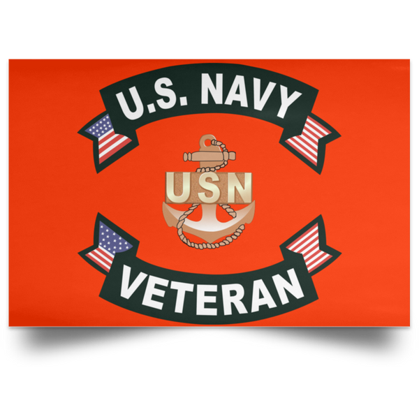 Navy Veteran Poster - Landscape