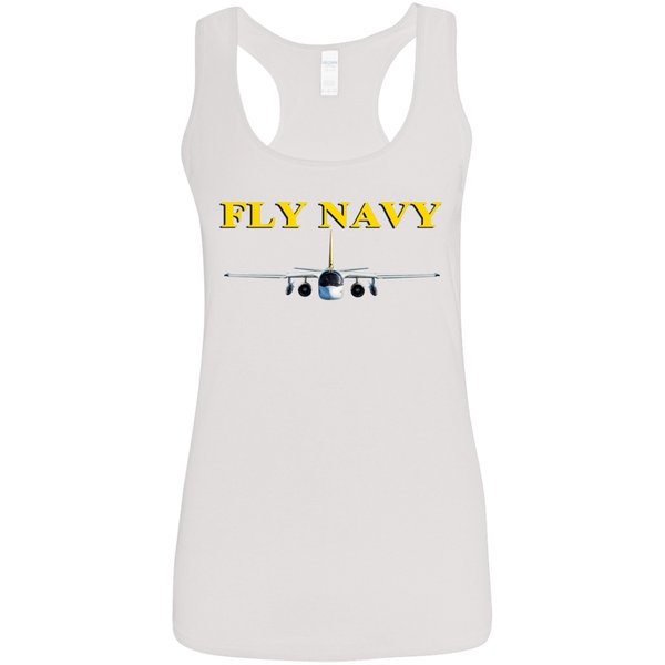 Fly Navy S-3 4 Ladies' Softstyle Racerback Tank