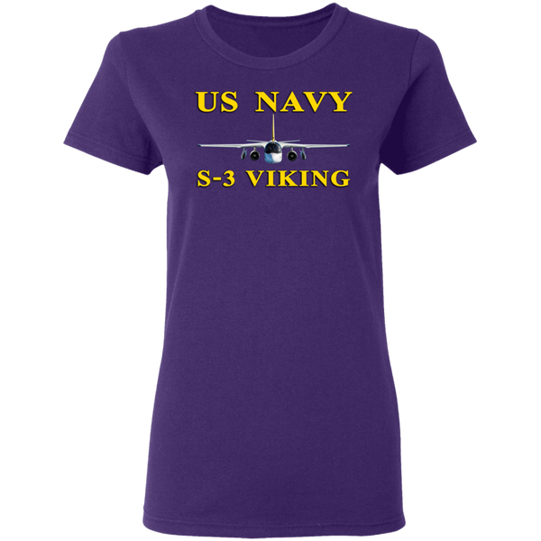 US Navy S-3 3 Ladies' Cotton T-Shirt