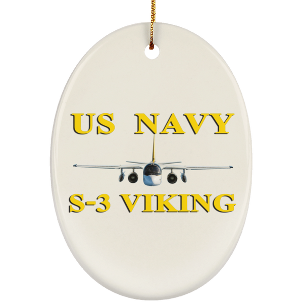 US Navy S-3 3 Ornament - Oval