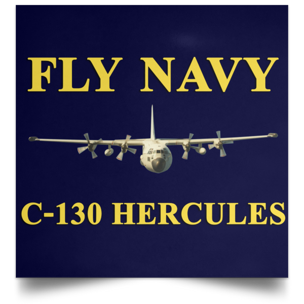 Fly Navy C-130 3 Poster - Square