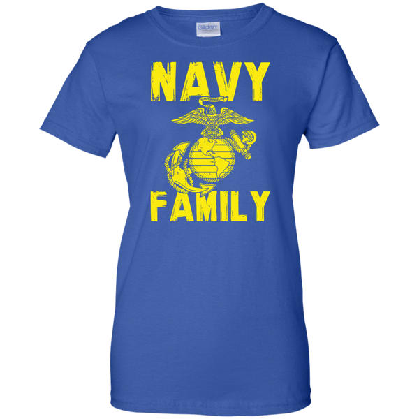 Navy Family Semper Fi Ladies' Cotton T-Shirt