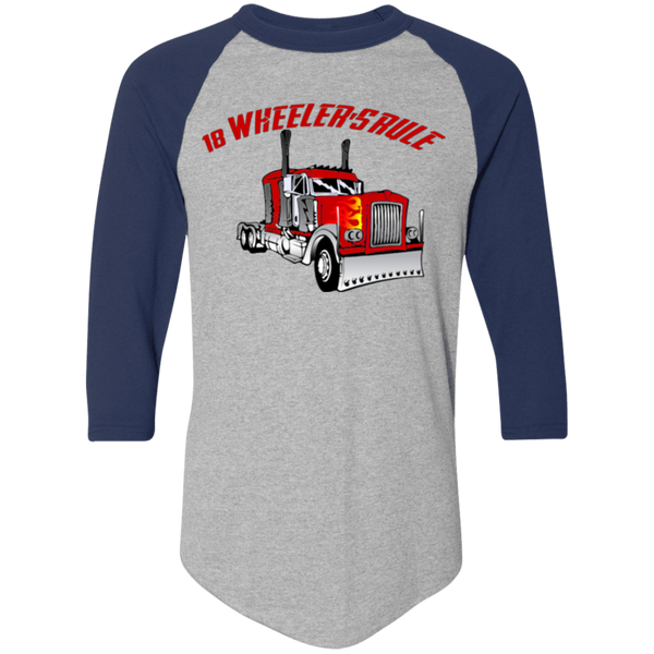 Trucker 18 Wheeler 1 Colorblock Raglan Jersey