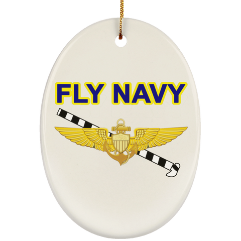 Fly Navy Tailhook 1 Ornament - Oval