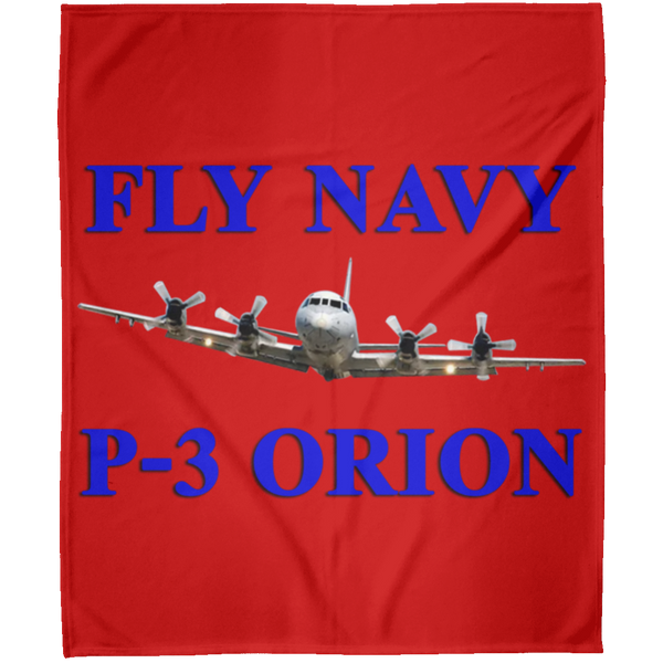 Fly Navy P-3 1 Blanket - Arctic Fleece Blanket 50x60