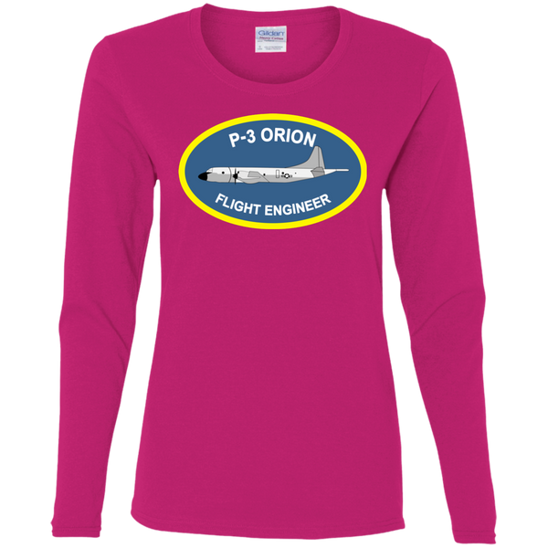 P-3 Orion 4 FE Ladies' Cotton LS T-Shirt