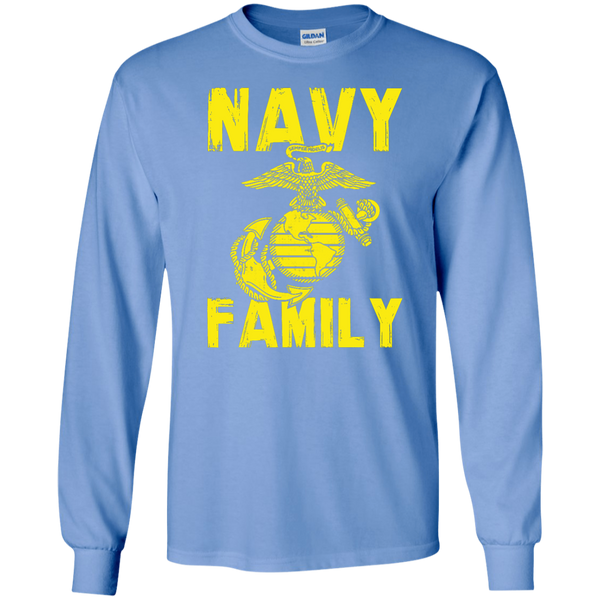 Navy Family Semper Fi 1 LS Ultra Cotton Tshirt