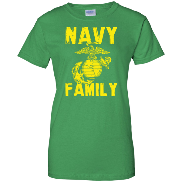 Navy Family Semper Fi Ladies' Cotton T-Shirt