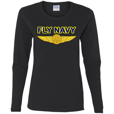 P-3C 1 Fly Aircrew Ladies' Cotton LS T-Shirt