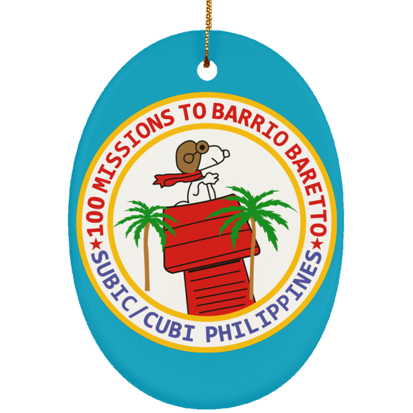 Subic Cubi Pt 07 Ornament - Oval