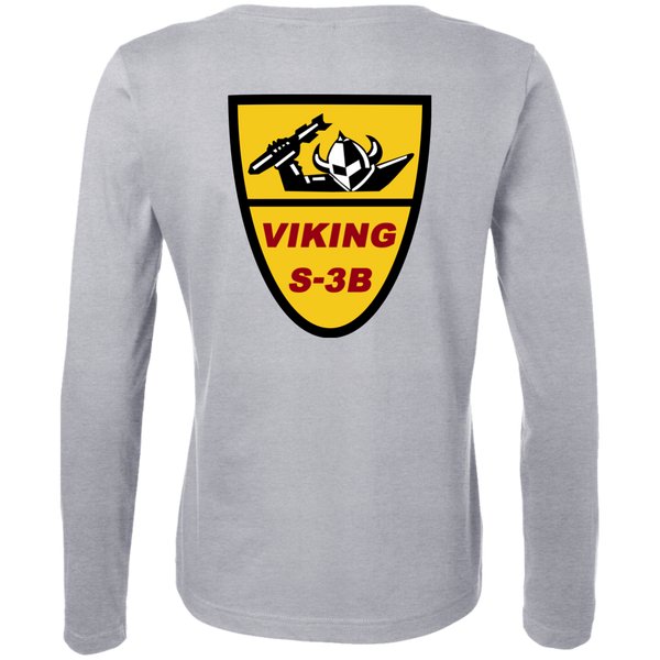S-3 Viking 1c Ladies' LS Cotton T-Shirt