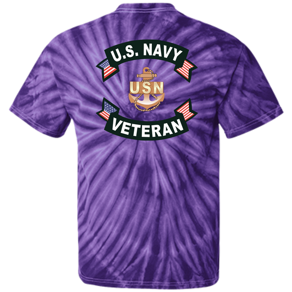 Navy Veteran 1b Cotton Tie Dye T-Shirt