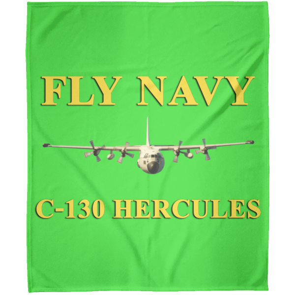 Fly Navy C-130 3 Blanket - Arctic Fleece Blanket 50x60