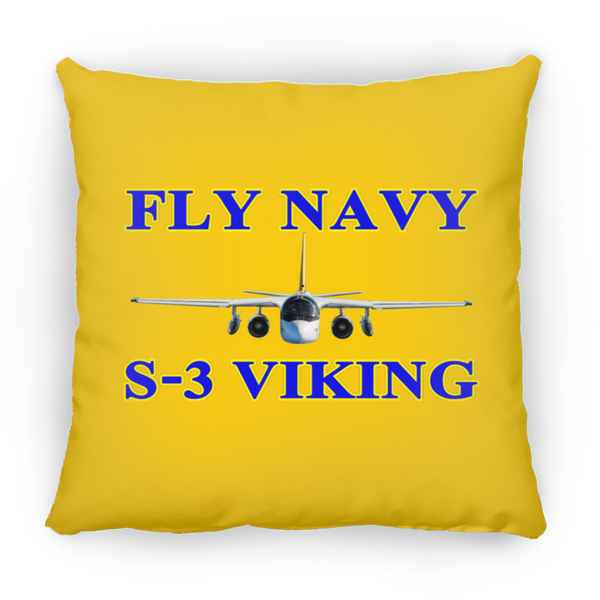 Fly Navy S-3 1 Pillow - Square - 16x16