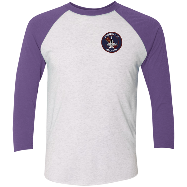 VAQ 136 5c Baseball Raglan T-Shirt