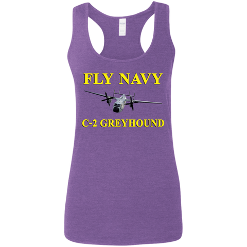 Fly Navy C-2 3 Ladies' Softstyle Racerback Tank