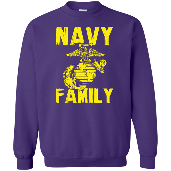 Navy Family Semper Fi 1 Crewneck Pullover Sweatshirt