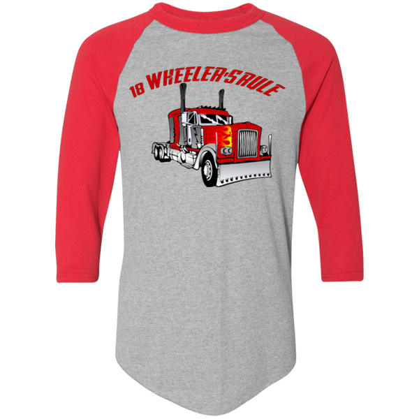 Trucker 18 Wheeler 1 Colorblock Raglan Jersey