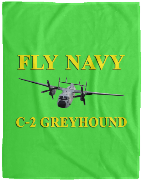 Fly Navy C-2 3 Blanket - Cozy Plush Fleece Blanket - 60x80