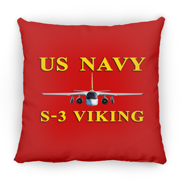 US Navy S-3 3 Pillow - Square - 16x16