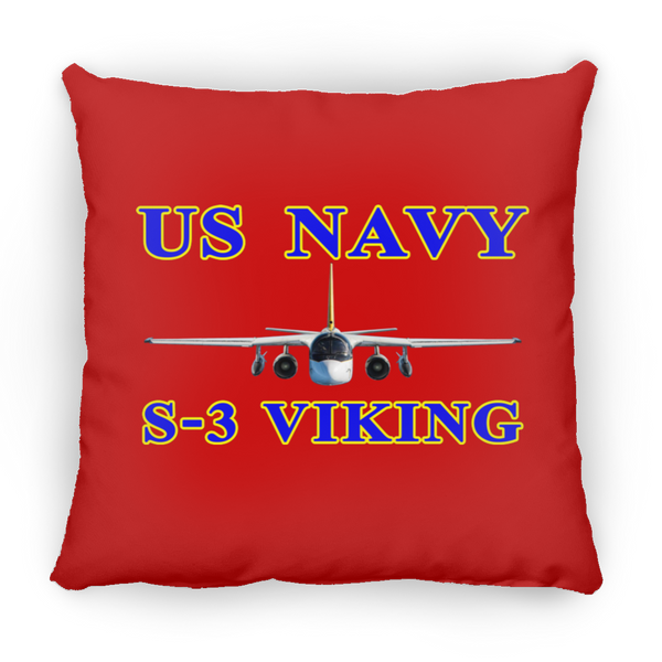 US Navy S-3 1 Pillow - Square - 16x16