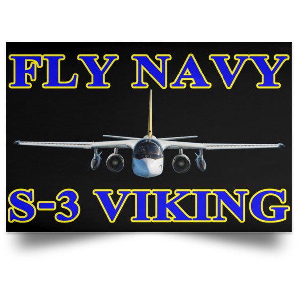 Fly Navy S-3 1 Poster – Landscape