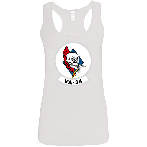 VA 34 1 Ladies' Softstyle Racerback Tank